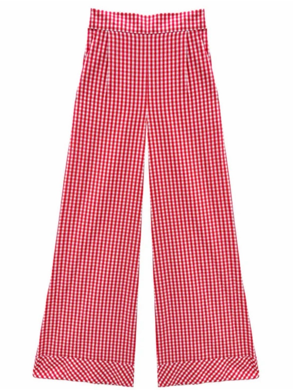 Buru x Val NWT Hepburn High Rise Trousers - Red Gingham - Size L